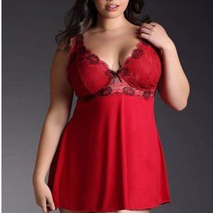 Sexy Torrid Red and Black Lingerie